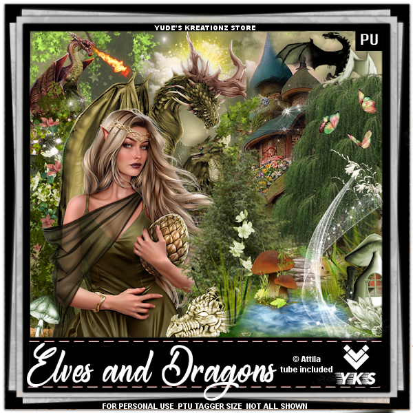 Elves and Dragons - Click Image to Close